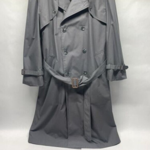 Towncraft Other - Towncraft Grey Lined Belted Trench Coat Size 48